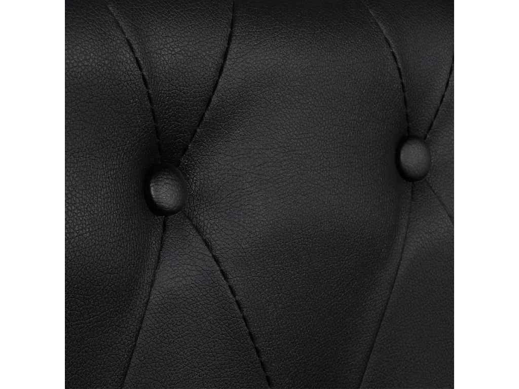 NETTLIFE Canapé Chesterfield à 2 places et à 3 places noir