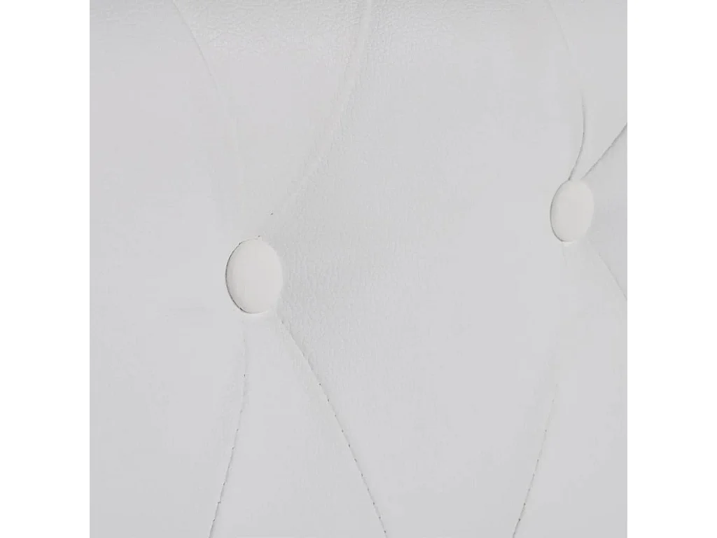 NETTLIFE Canapé Chesterfield à 3 places cuir synthétique blanc