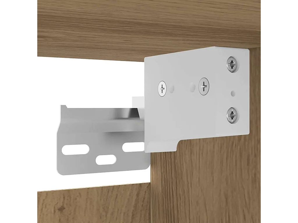 Meuble TV mural chêne artisanal 30,5x30x30 cm