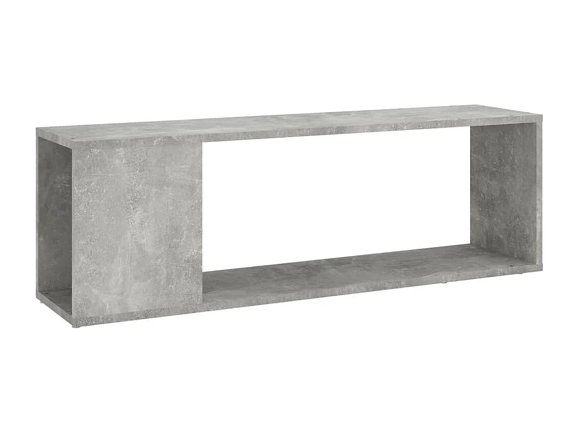 Meuble TV Gris béton 100x24x32 cm Bois d'ingénierie