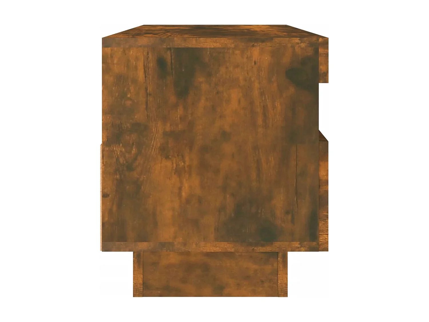 Meuble TV avec lumières LED chêne fumé 100x35x40 cm