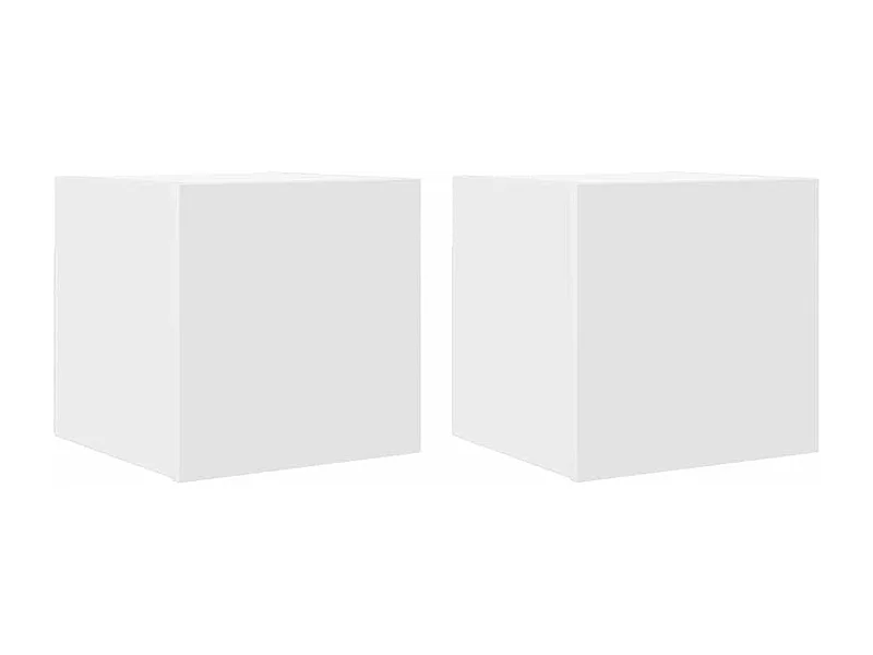 Meubles TV muraux 2 pcs Blanc 30,5x30x30 cm