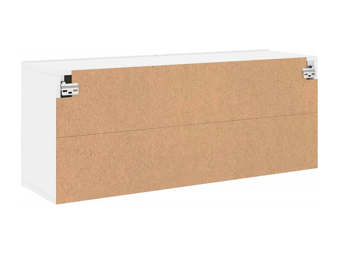 Meuble TV mural blanc 100x30x41 cm