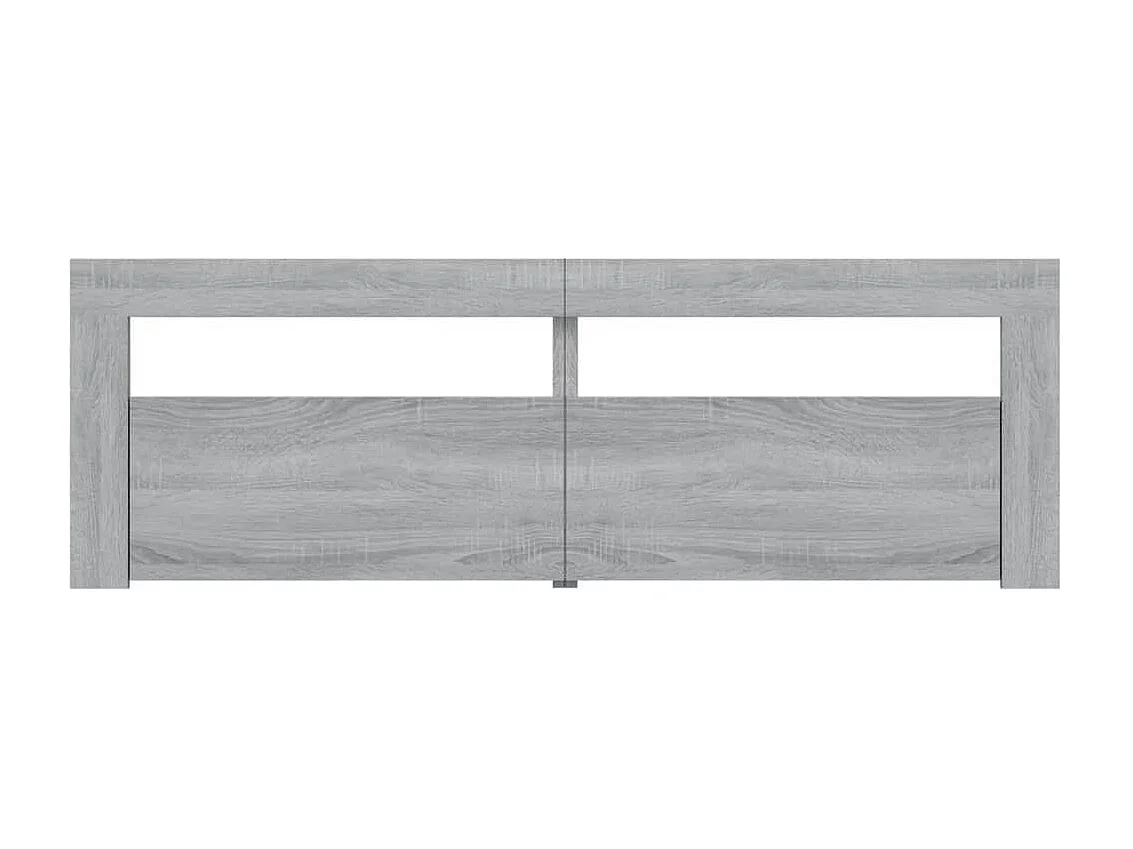 Meuble TV avec lumières LED sonoma gris 120x35x40 cm