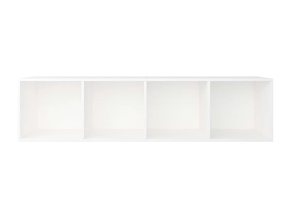 Bibliothèque/Meuble TV Blanc 36x30x143 cm Bois d'ingénierie