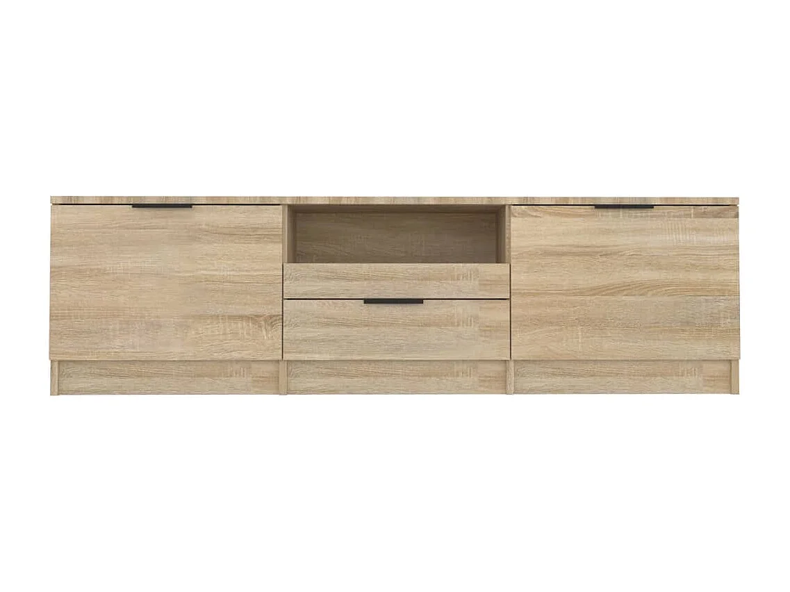 Meuble TV chêne sonoma 140x35x40 cm bois d'ingénierie