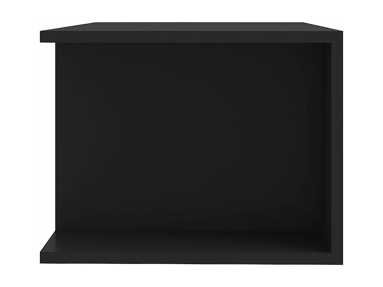 Meuble TV avec lumières LED Noir 90x39x30 cm