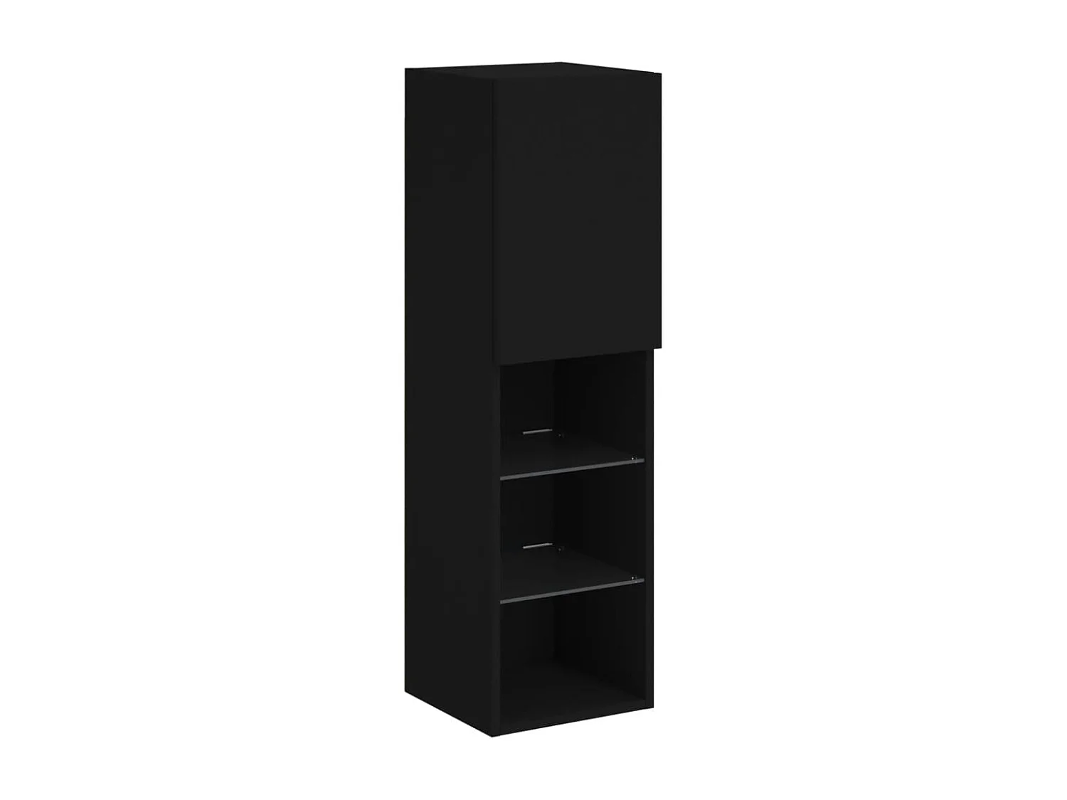 Meuble TV avec lumières LED noir 30,5x30x102 cm