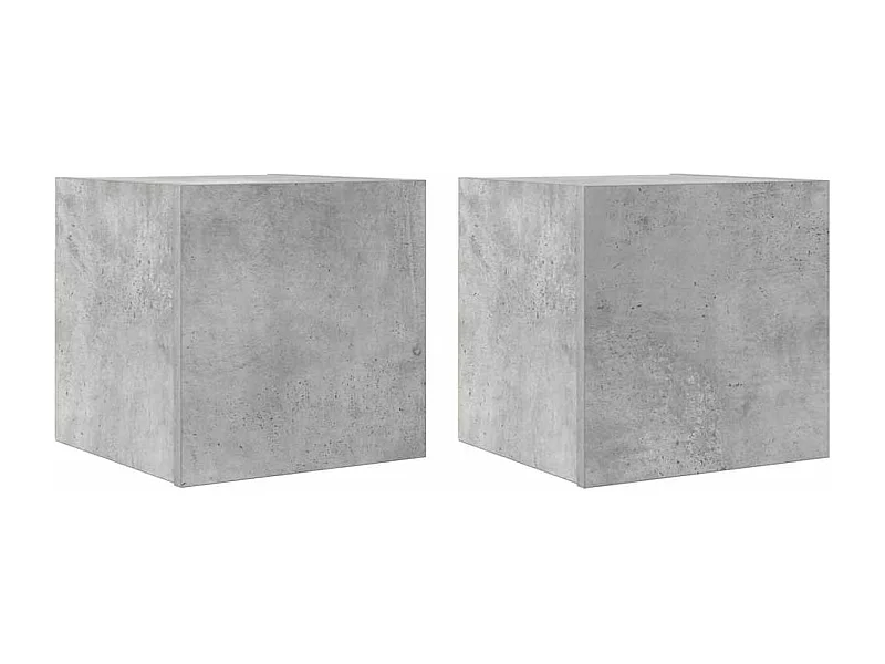 Meubles TV muraux 2 pcs Gris béton 30,5x30x30 cm