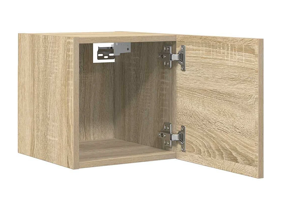 Meuble TV mural Chêne sonoma 30,5x30x30 cm