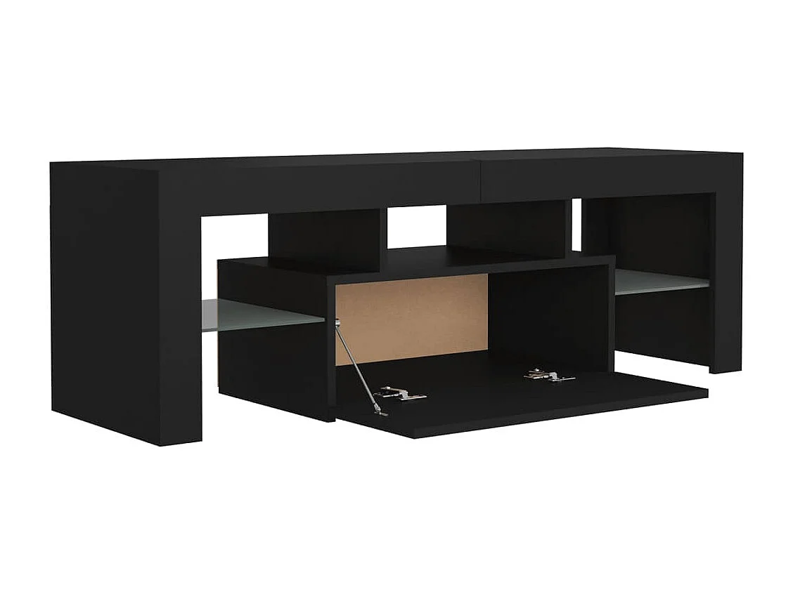 Meuble TV avec lumières LED noir 120x35x40 cm