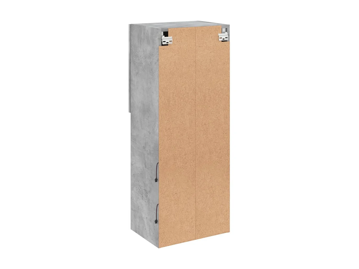 Meuble TV avec lumières LED gris béton 40,5x30x102 cm