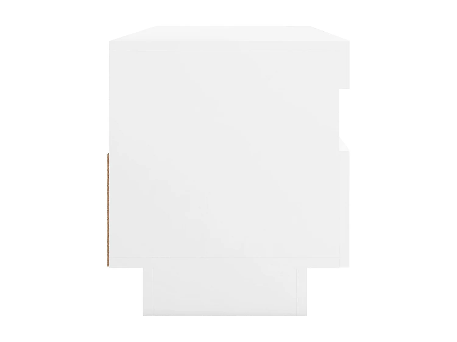 Meuble TV avec lumières LED Blanc 100x35x40 cm