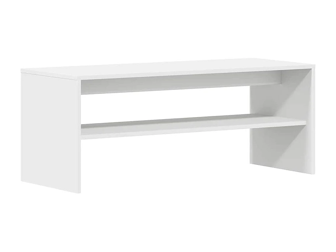 Meuble TV Blanc 100 x 40 x 40 cm Aggloméré