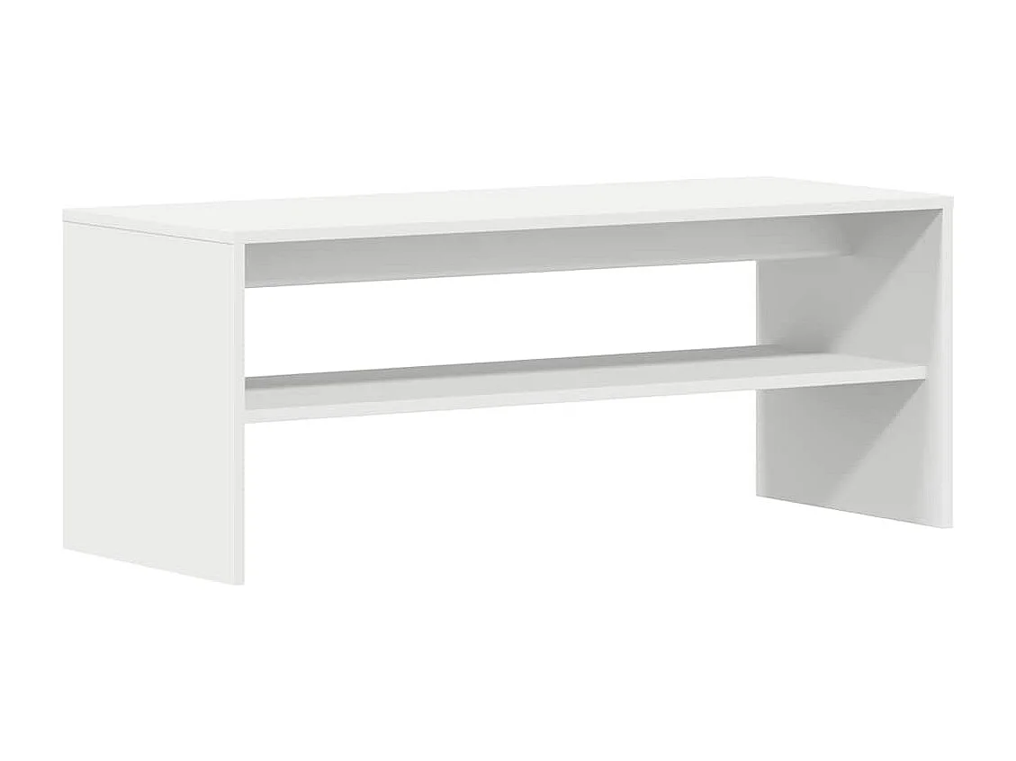 Meuble TV Blanc 100 x 40 x 40 cm Aggloméré