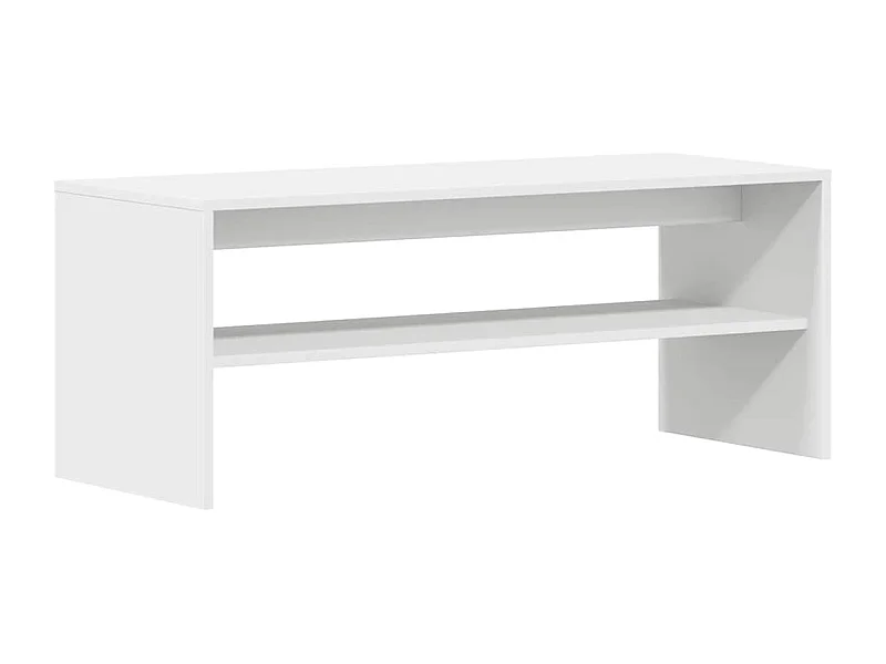 Meuble TV Blanc 100 x 40 x 40 cm Aggloméré