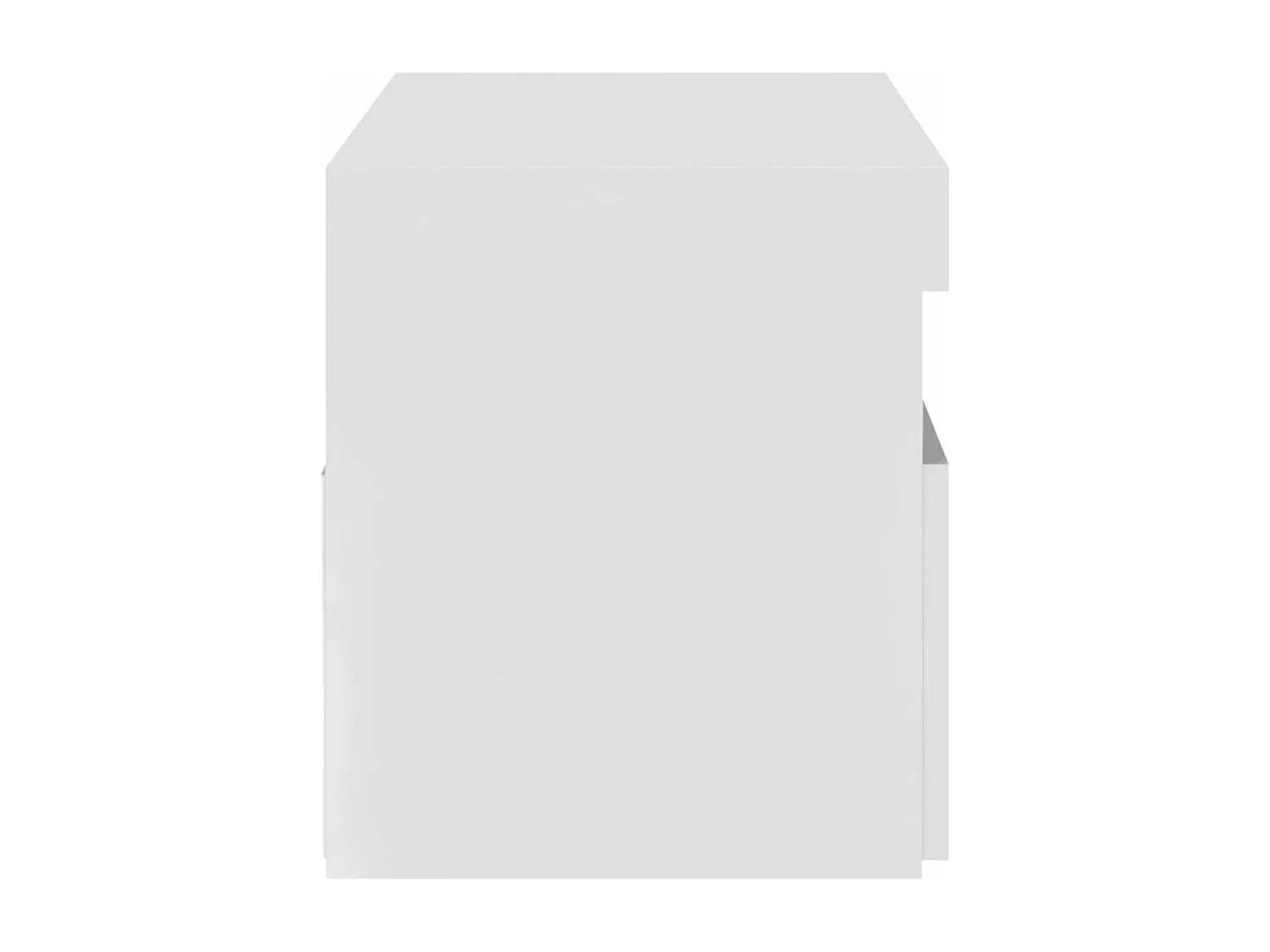 Meuble TV avec lumières LED Blanc 75x35x40 cm