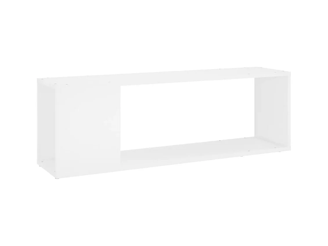 Meuble TV Blanc 100x24x32 cm Bois d'ingénierie