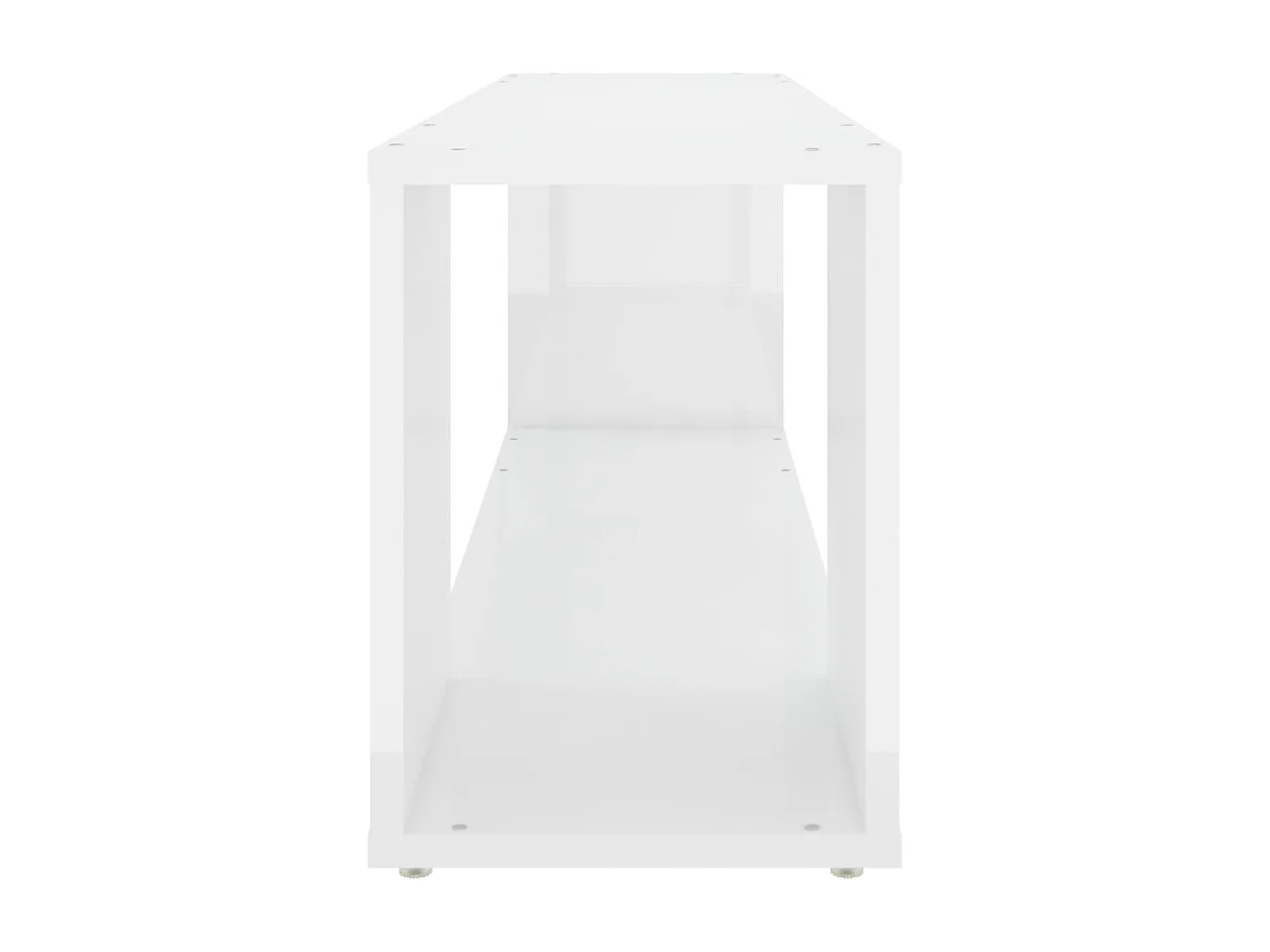 Meuble TV Blanc brillant 100x24x32 cm Bois d'ingénierie