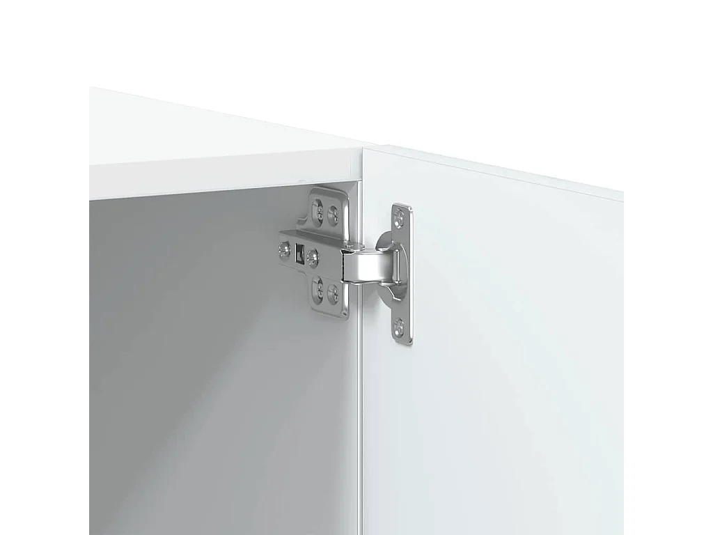 Meuble TV Blanc 100x35x40 cm Aggloméré