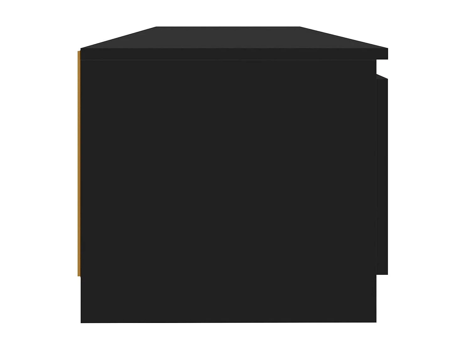 Meuble TV avec lumières LED noir 140x40x35,5 cm