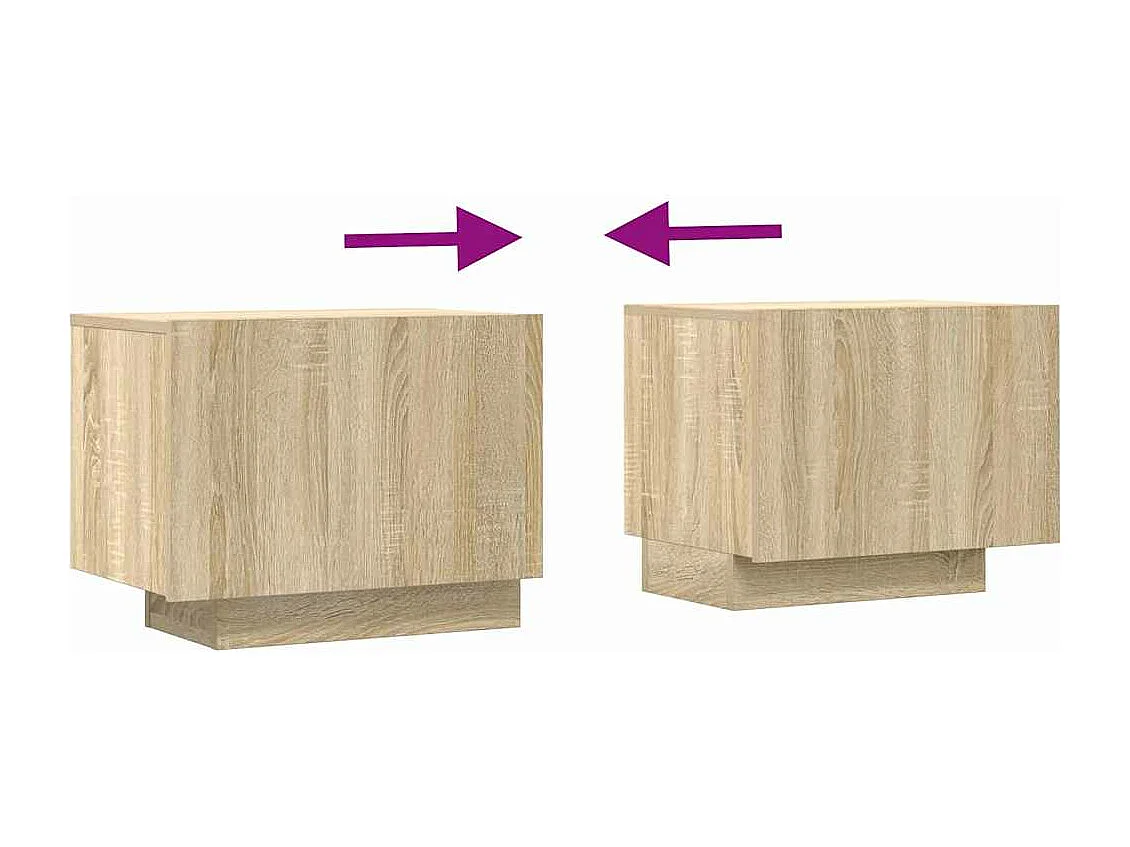 Meuble TV Chêne sonoma 100x35x40 cm Bois d'ingénierie