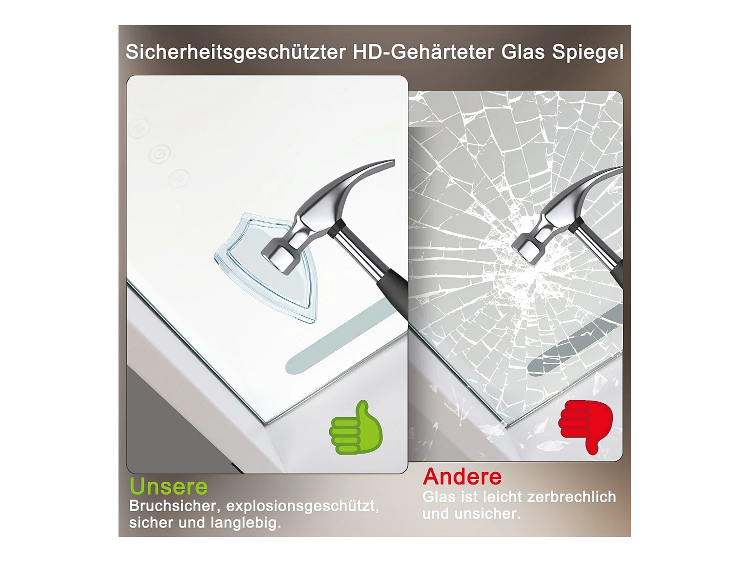 NETTLIFE Schminkgegenstand mit veränderlicher Beleuchtung mit 3 Farbbeleuchtungsmodi, 5x Vergrößerungsspiegel mit USB-Verbindung für den Schrank