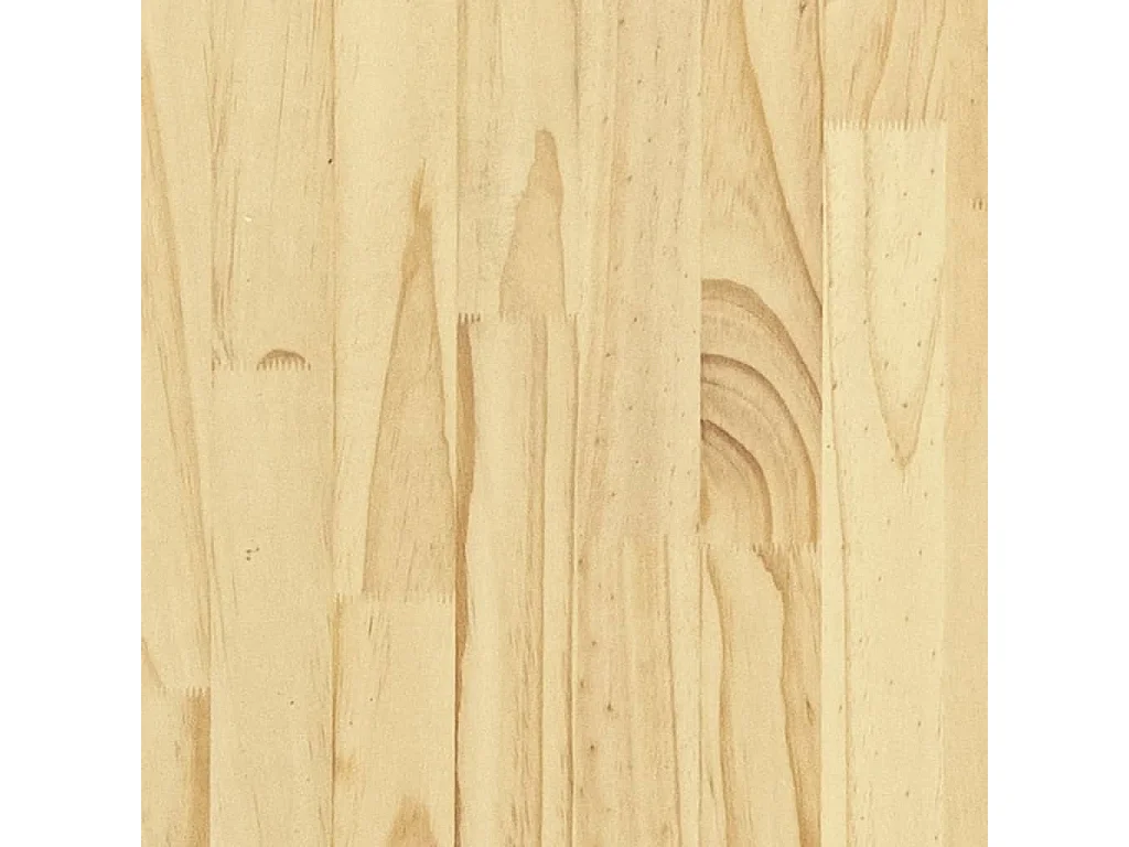 Cadre de lit sans matelas bois massif 140x190 cm