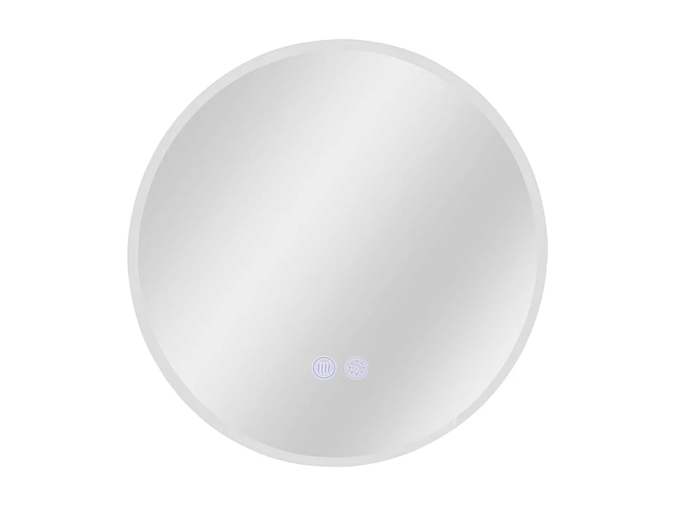 NETTLIFE Spiegel mit Beleuchtung LED-Wandspiegel IP44 80cm mit Touch-Spiegelfunktion und dimmbarer Beleuchtung