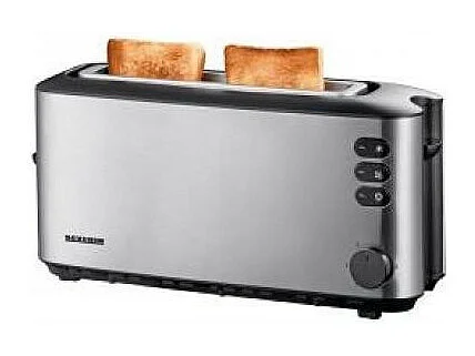 Toaster Severin 1 Schlitz 1000W - AT2515 aus Edelstahl mit elektronischer Einstellung der Bräunungszeit