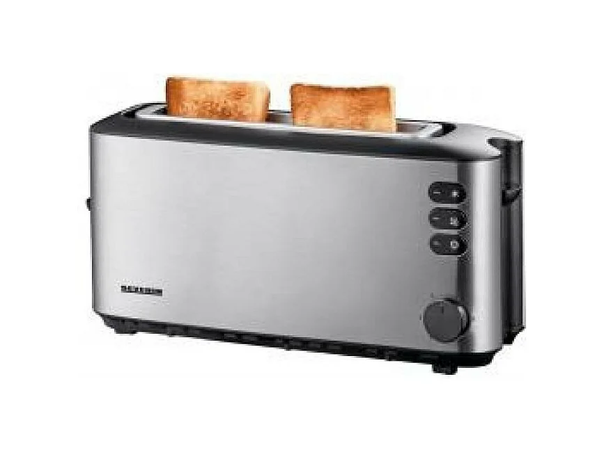 Toaster Severin 1 Schlitz 1000W - AT2515 aus Edelstahl mit elektronischer Einstellung der Bräunungszeit