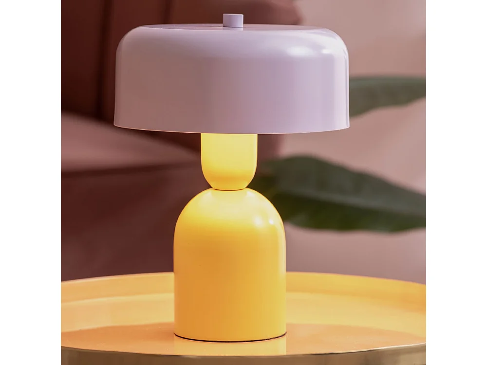 Double funky - Lampe à poser en métal - Violet