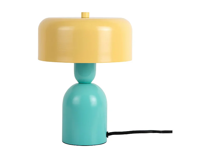 Double funky - Lampe à poser en métal - Jaune