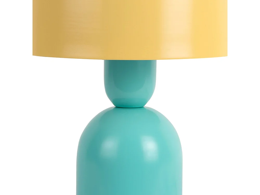 Double funky - Lampe à poser en métal - Jaune