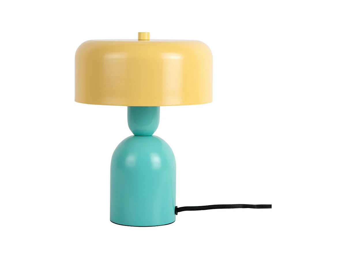 Double funky - Lampe à poser en métal - Jaune