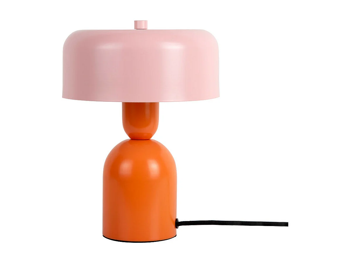 Double funky - Lampe à poser en métal - Rose