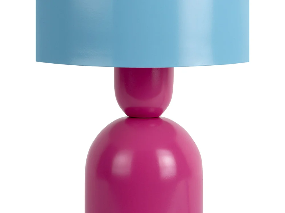 Double funky - Lampe à poser en métal - Bleu