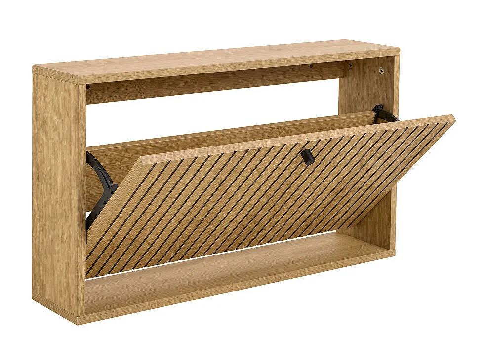 Storo - Meuble à chaussures mural en bois L71,6cm - Bois clair