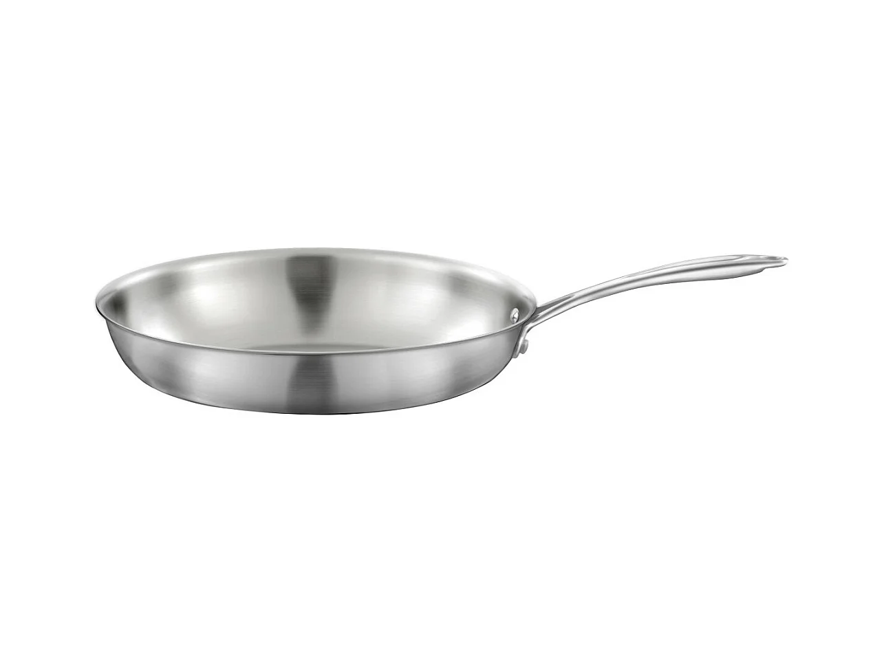 Gourmet - Lot de 3 casseroles inox 16/18/20 cm et 1 poêle inox 32 cm