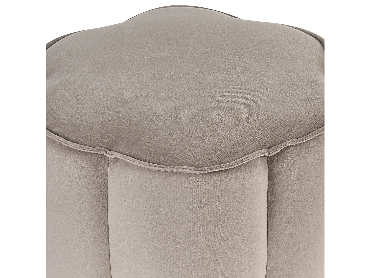 Pufe TAPPEN Veludo Taupe 39 cm 39 cm 45 cm