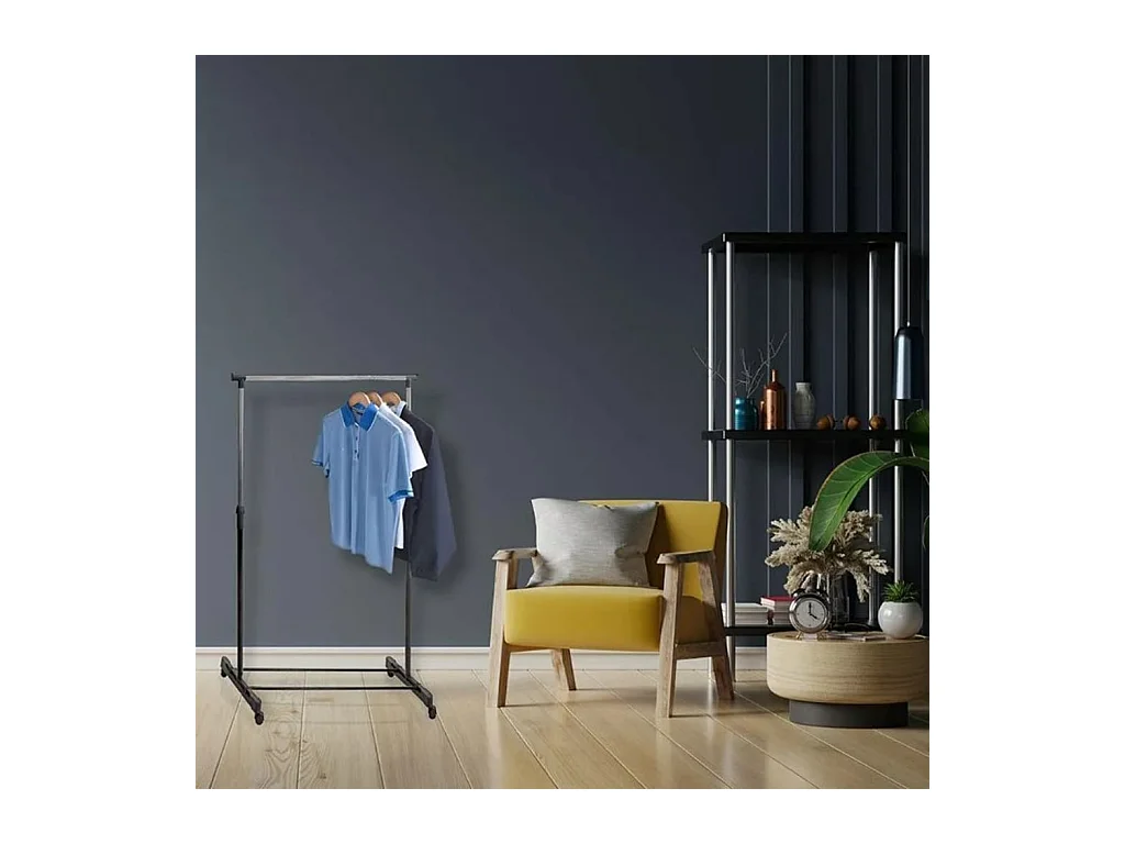 Storage solutions Penderie réglable sur roulettes 80x42x(90 165) cm