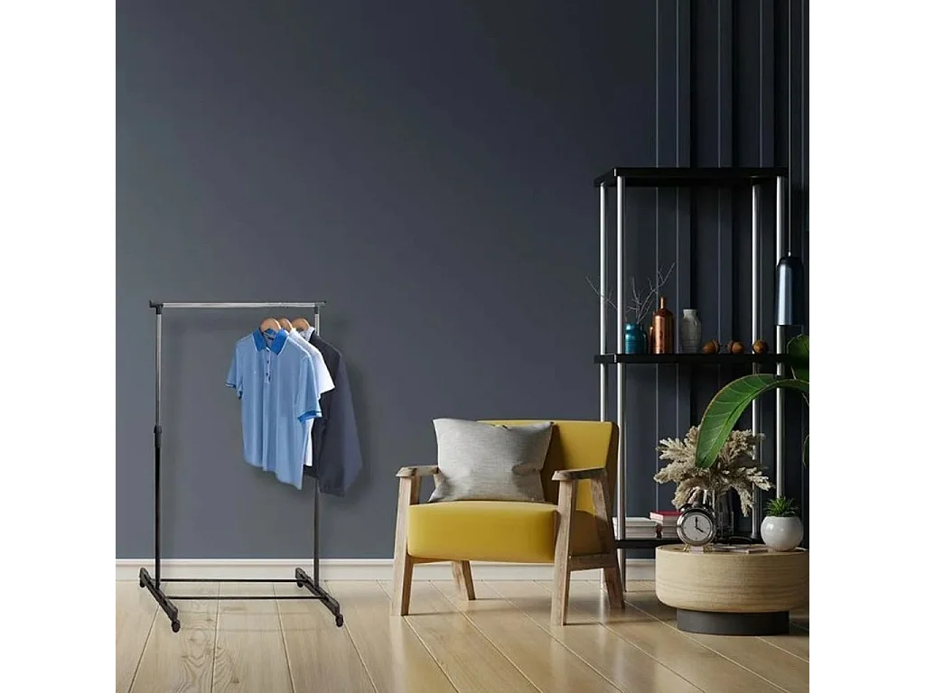 Storage solutions Penderie réglable sur roulettes 80x42x(90 165) cm