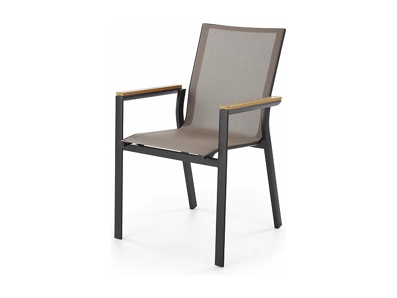 Chaise de jardin Fierro/Aluminium / Polystyrène/Gris et Marron