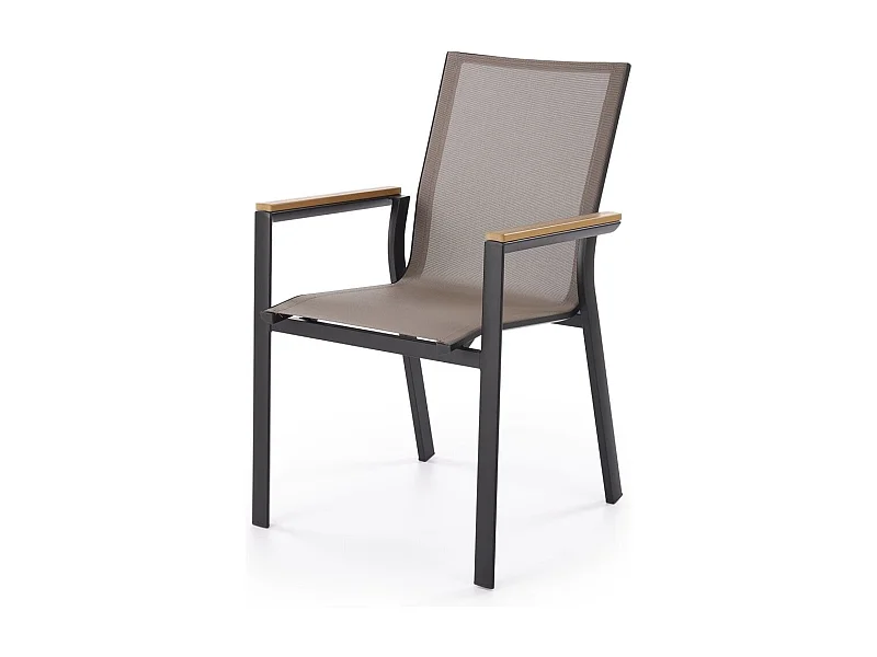 Sedia da giardino Fierro/Alluminio/Polistirene/Grigio&Marrone