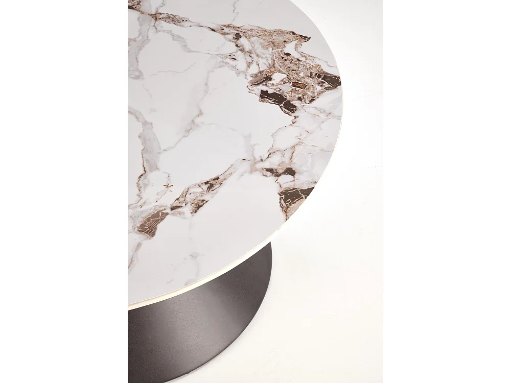 Tavolino Goretti/Sinterizzato/Marmo design/Bianco&Nero