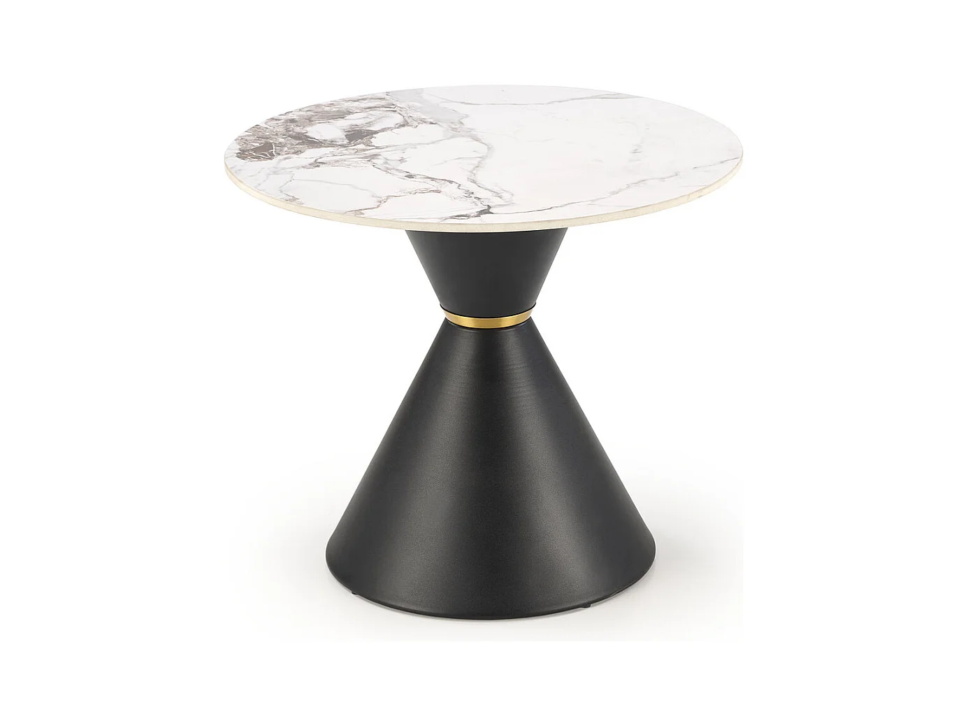 Couchtisch Goretti/Gesinterter /Marmor Design/Weiss&Schwarz