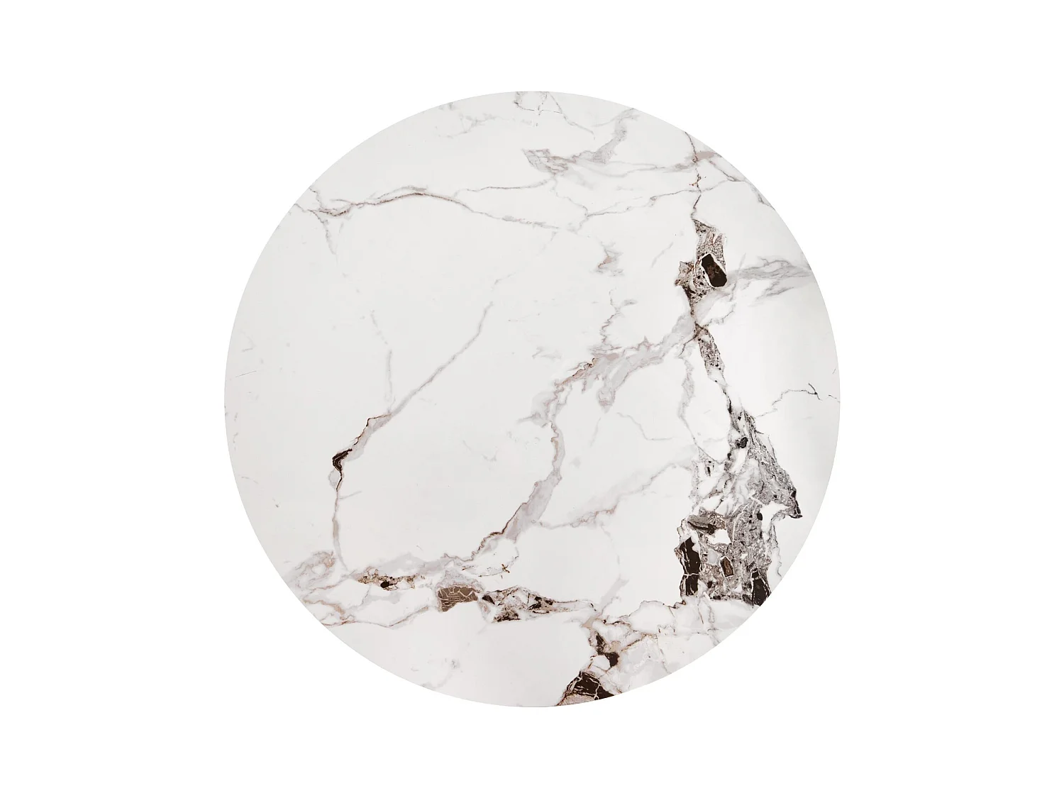 Couchtisch Goretti/Gesinterter /Marmor Design/Weiss&Schwarz