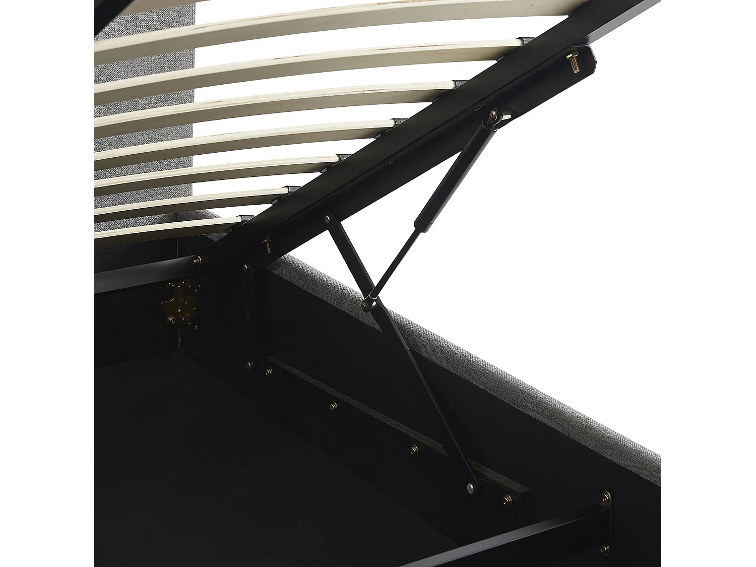 Letto box con rete a doghe e testiera, grigio chiaro i sweeek