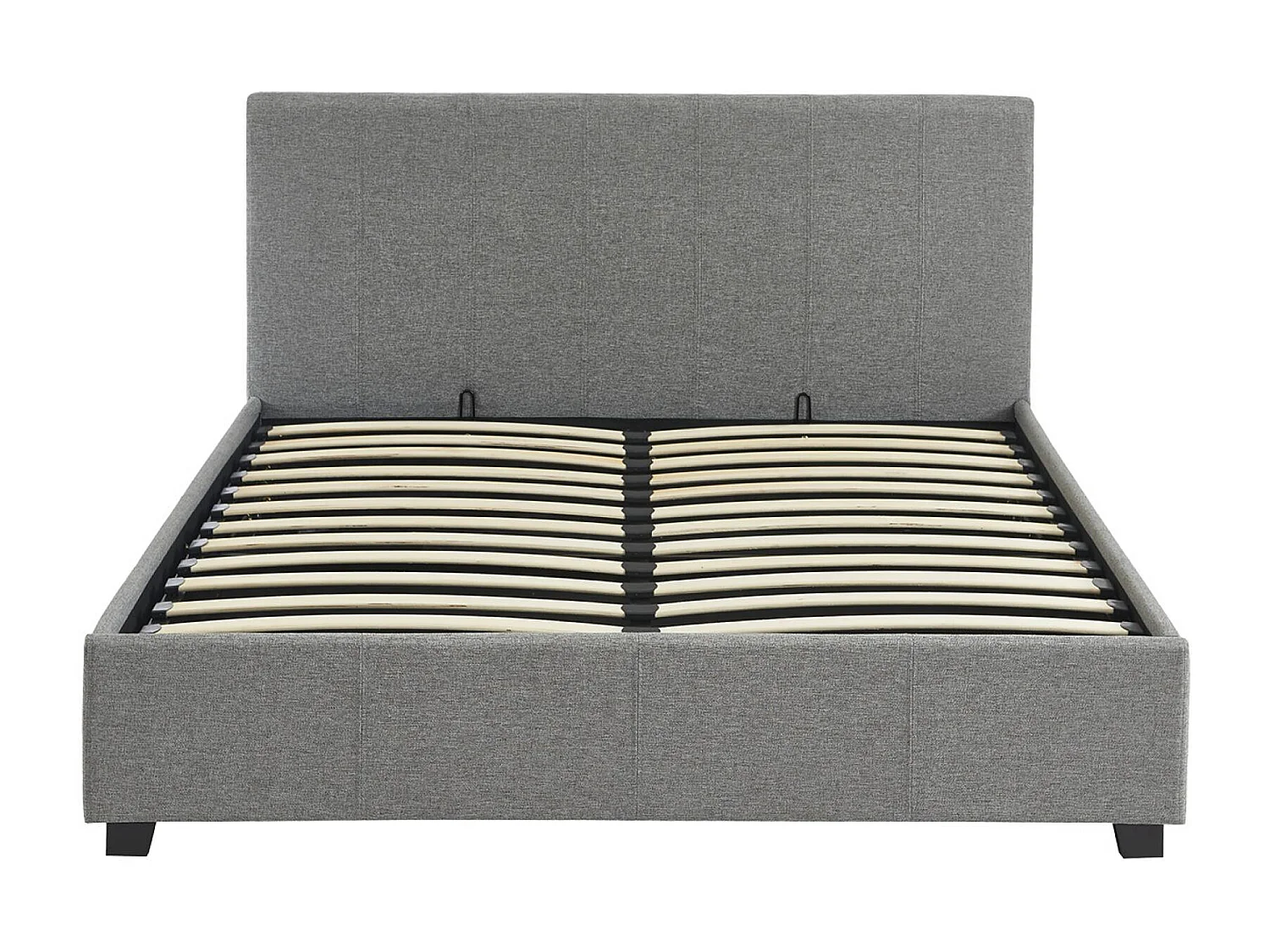 Letto box con rete a doghe e testiera, grigio chiaro i sweeek