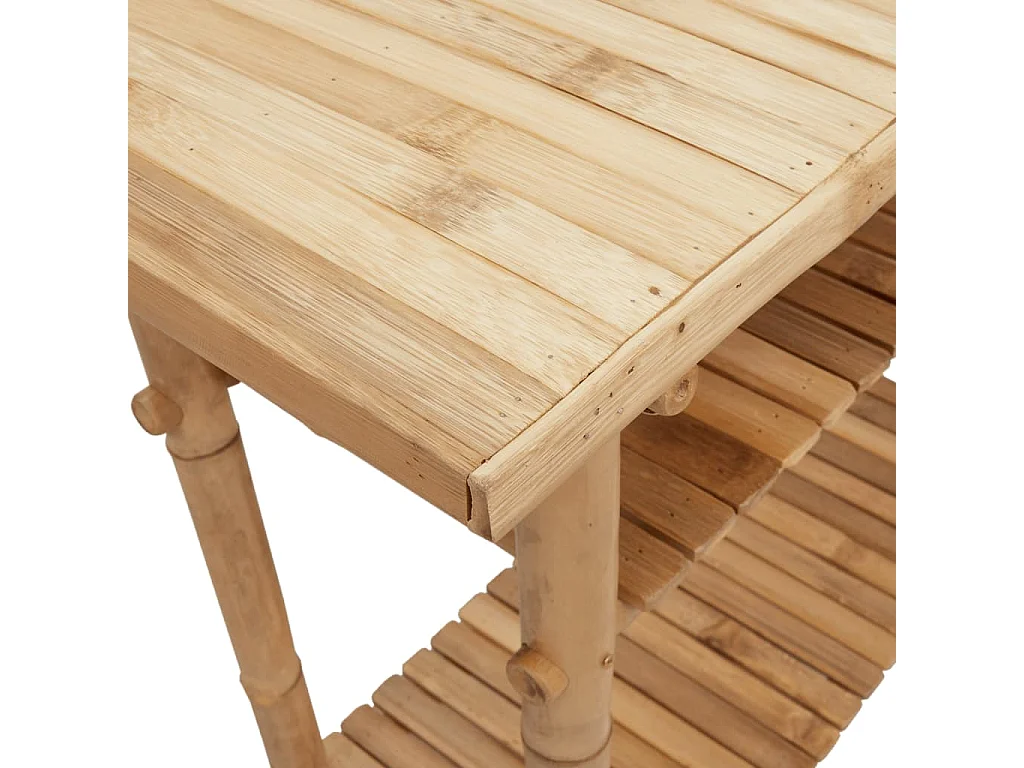 Table console 90x37x75 cm bambou